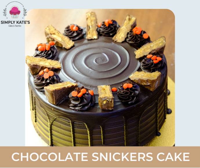 Peanut Butter Snickers Cake {Homemade Chocolate Cake Recipe}